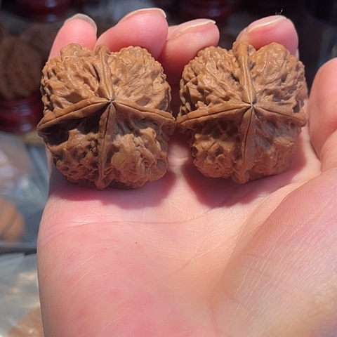 把件文玩核桃开山祖师带彩37