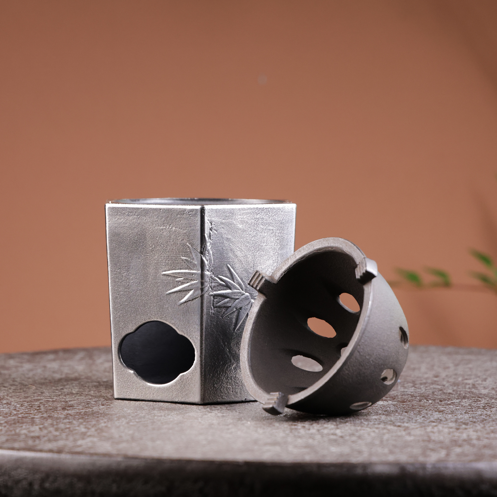 砂铁竹韵碳炉 围炉煮茶炉铁炭火炉 高17CM铺子