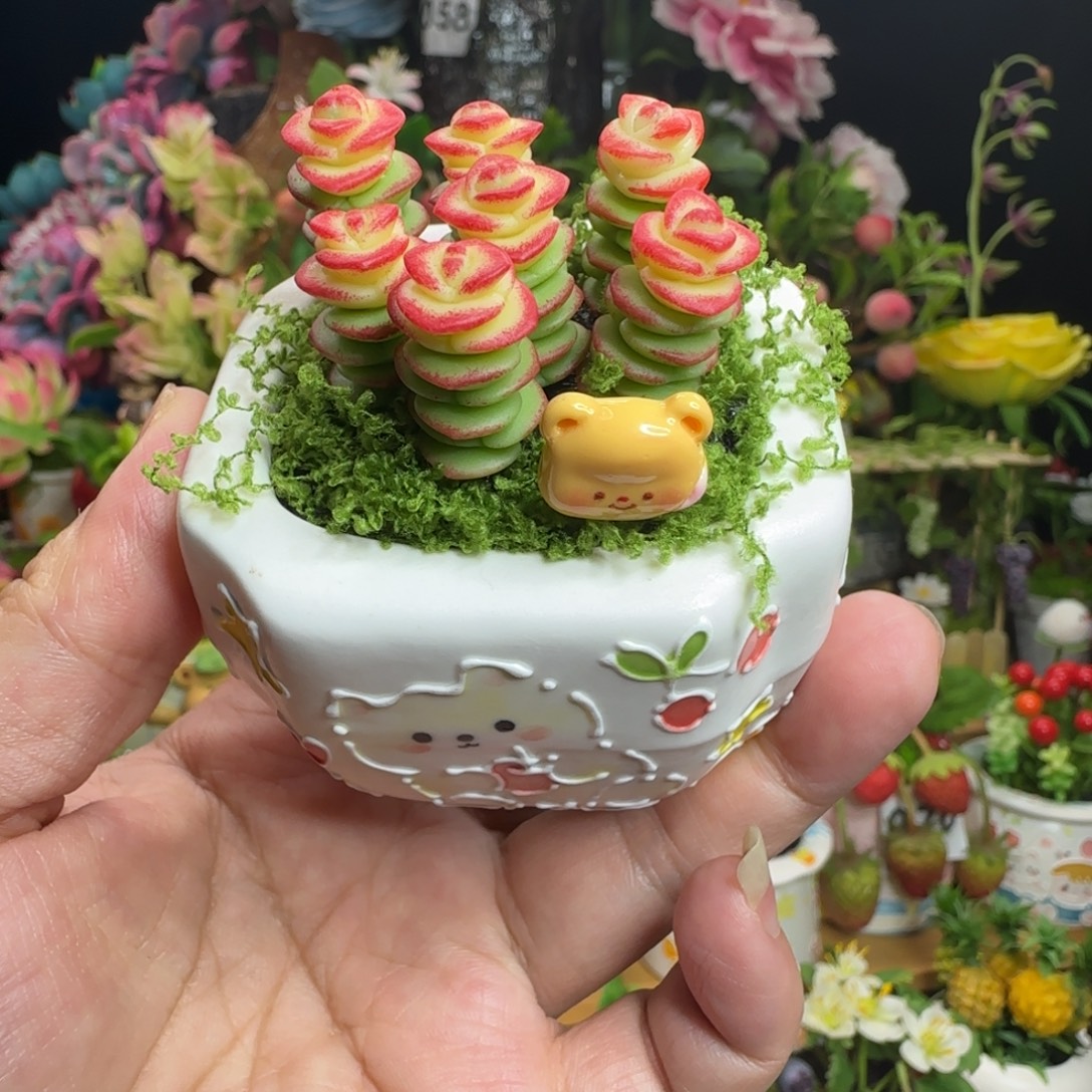手工制作钱串带盆