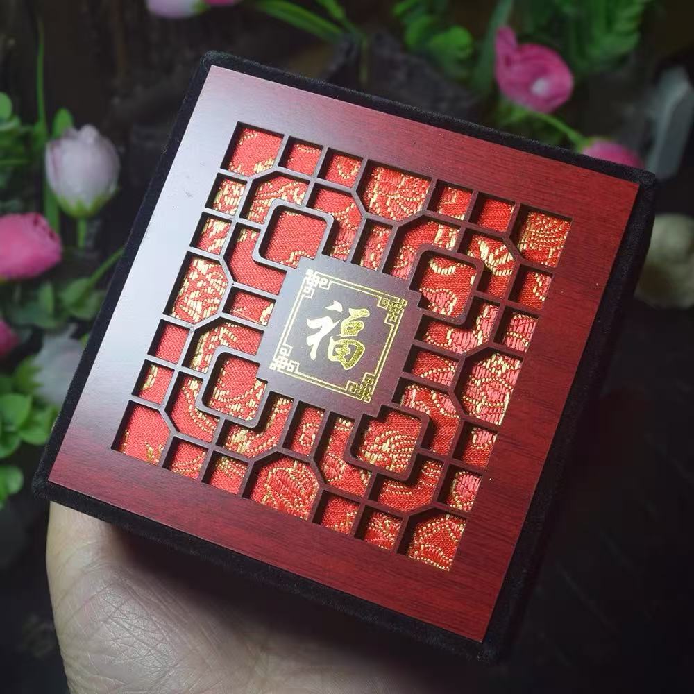 首饰盒/箱中式镂空饰品礼盒翻毛皮高端送礼
