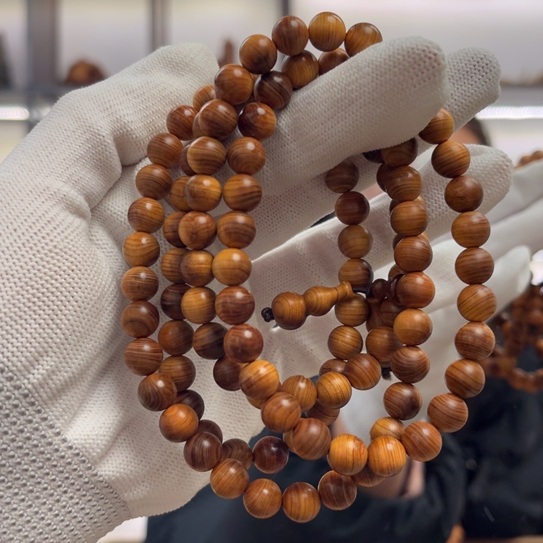 柏木（崖柏）手串/手链0.8黑油108泥膏香料药27.6