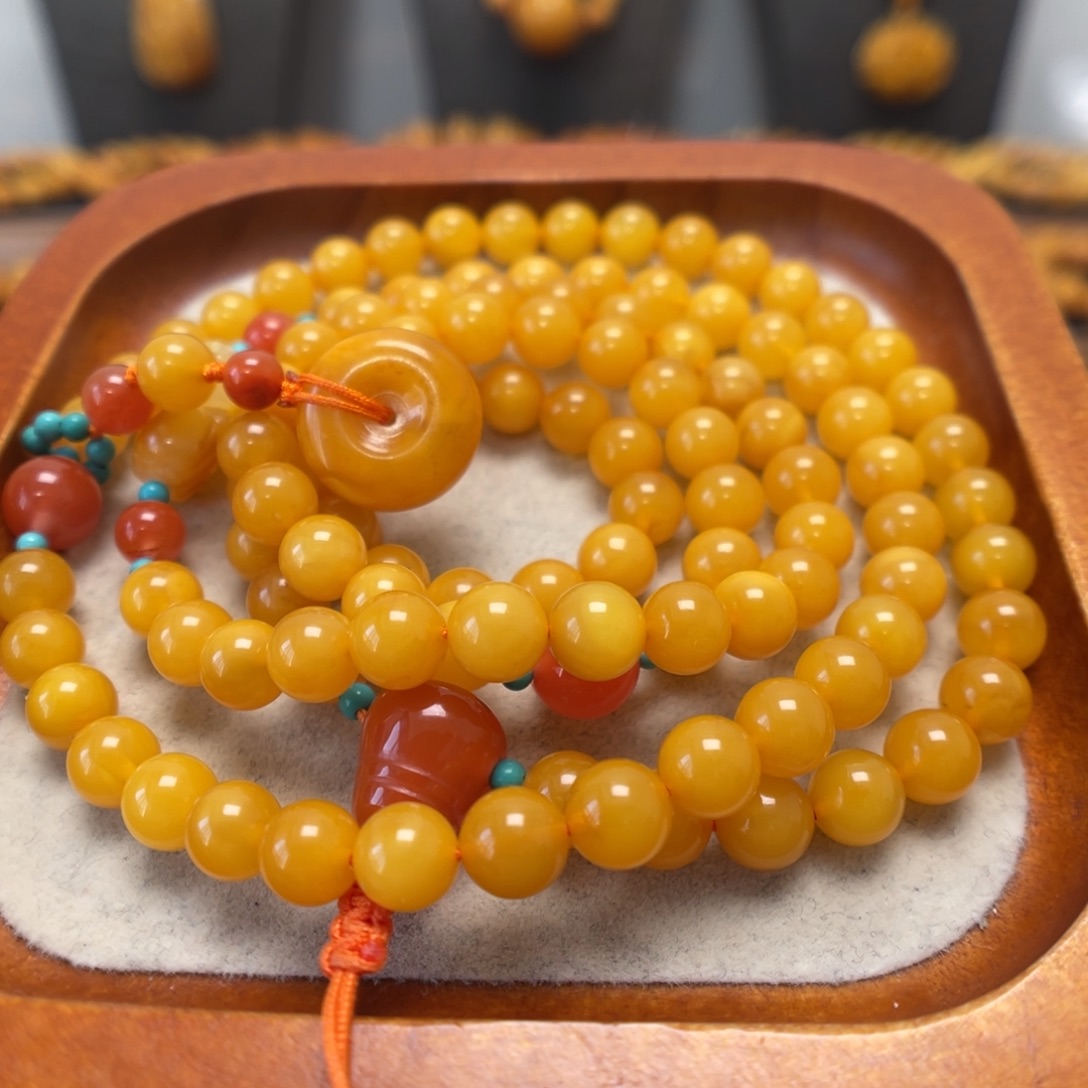 蜜蜡未镶嵌手串蜜蜡