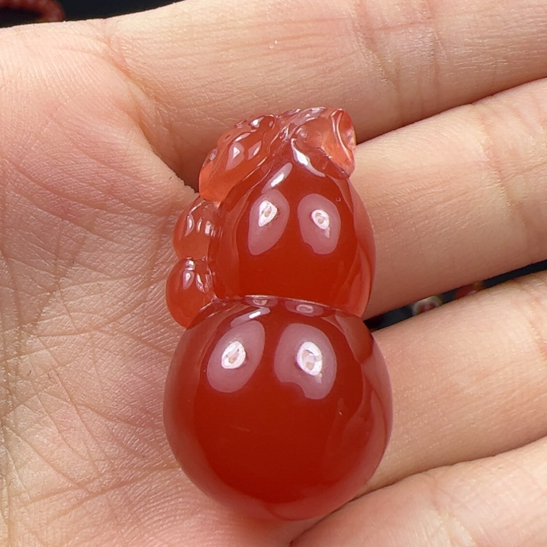 未镶嵌冰红葫芦南红玛瑙