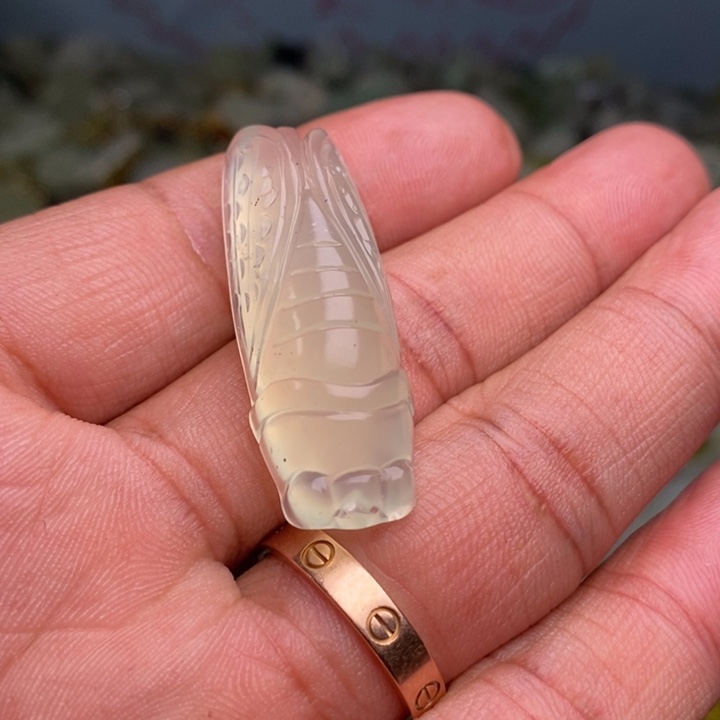 蛇纹石玉颈饰合金134