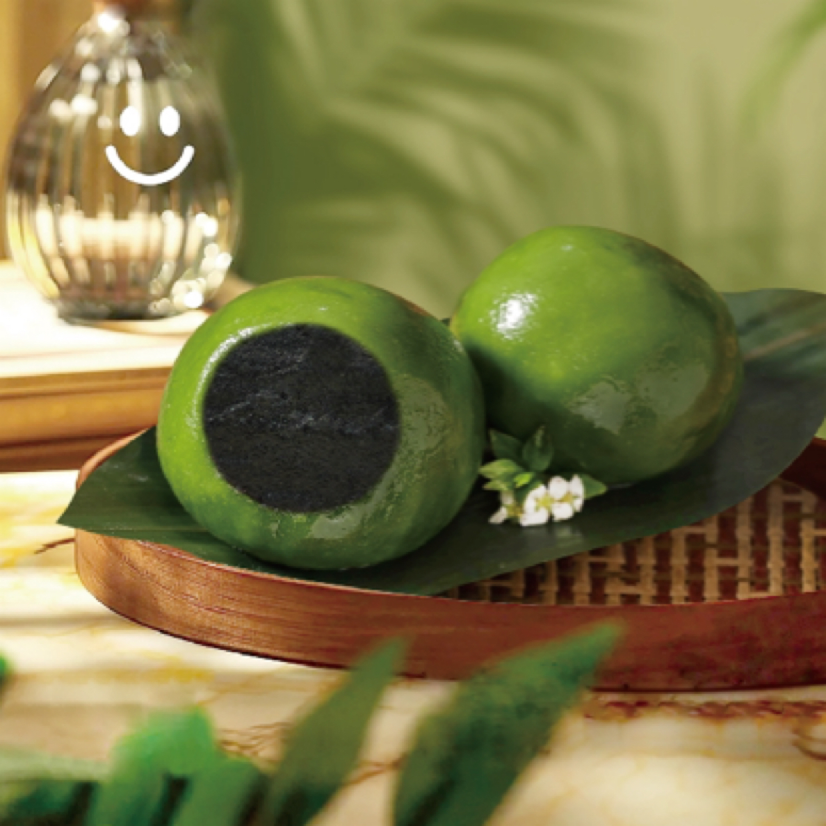 糯叽叽的青团（黑芝麻味）