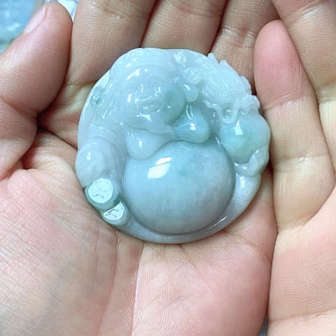 翡翠颈饰未镶嵌天然缅甸翡翠a货