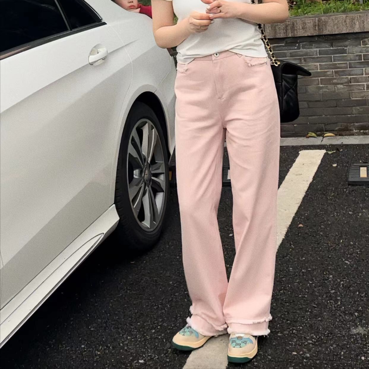 超重工 手工毛边牛仔裤23-068款