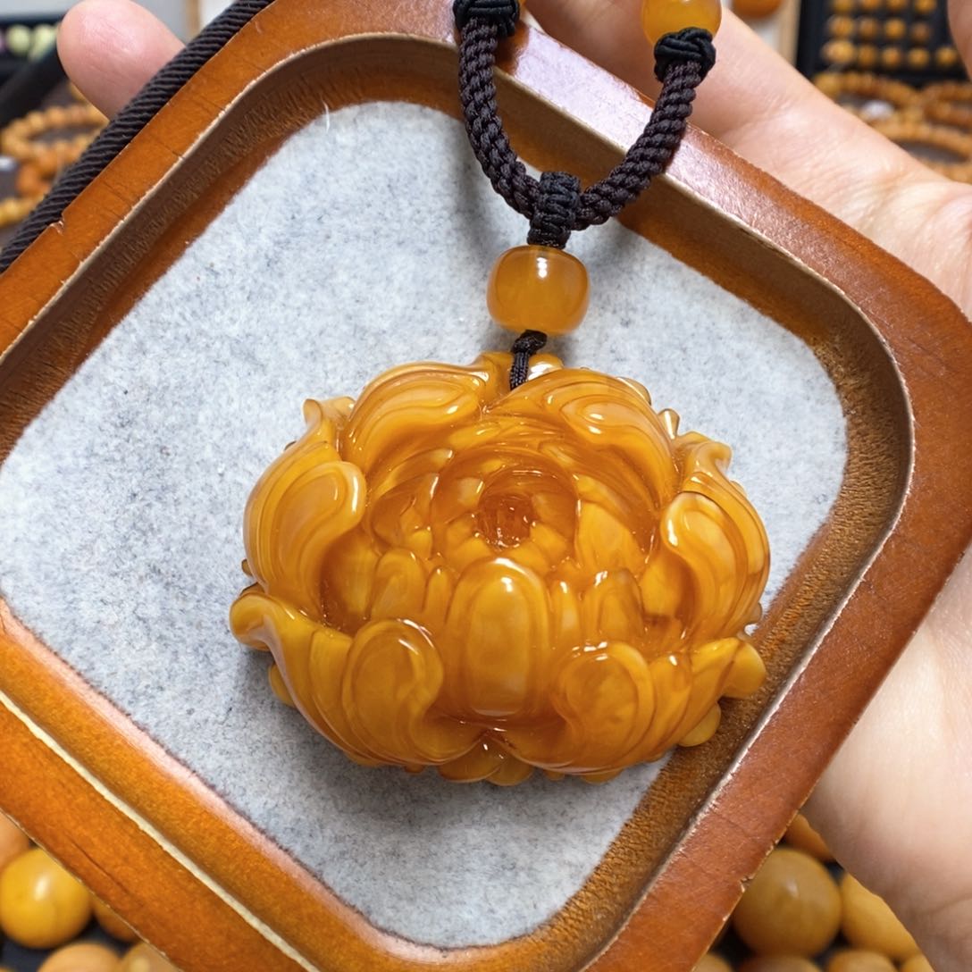 蜜蜡颈饰未镶嵌蜜蜡