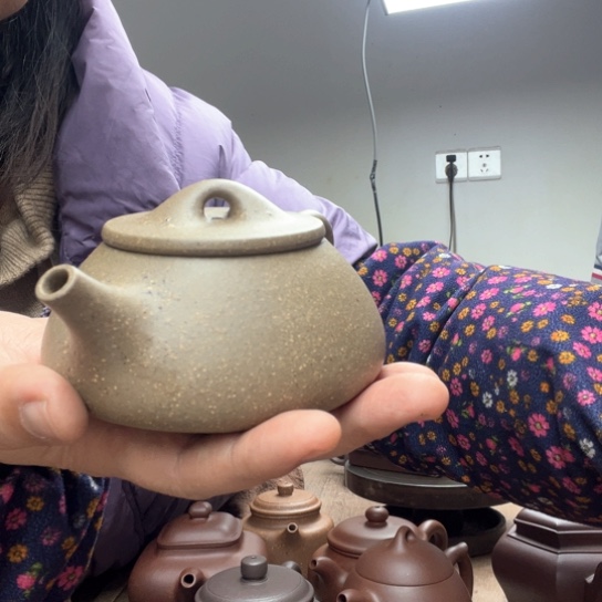 紫砂茶壶花*五彩段泥