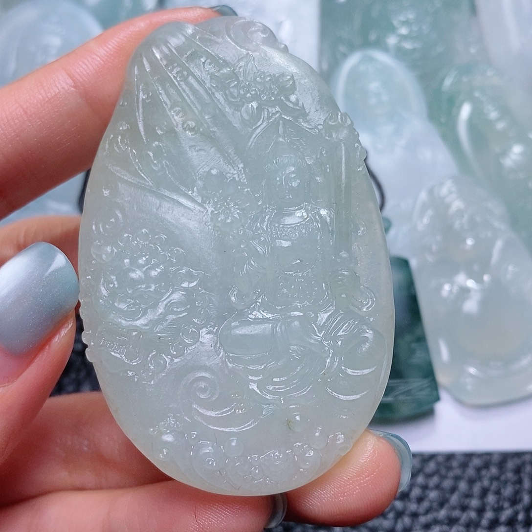 无***云定制翡翠未镶嵌毛货付款后确认抛光