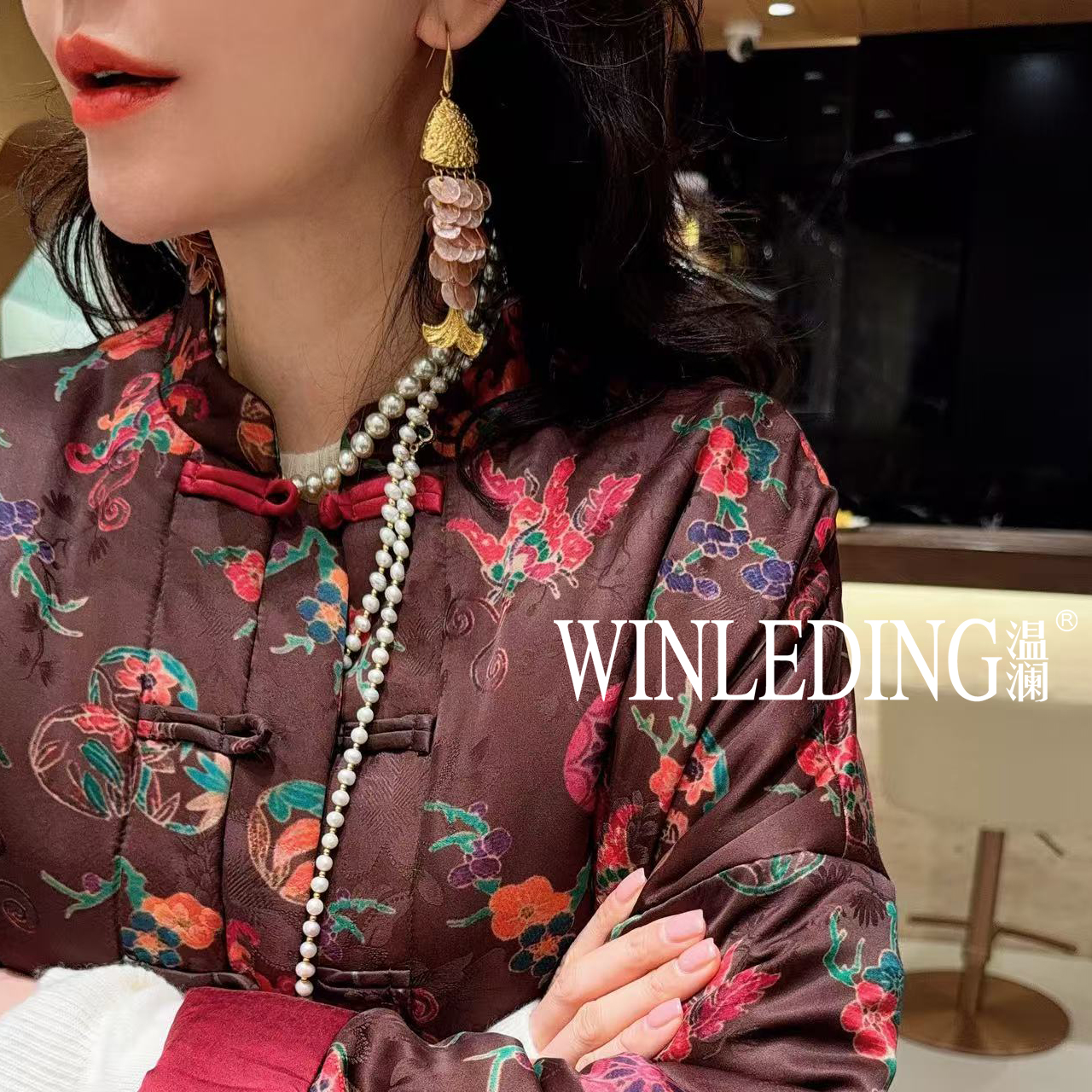 非金属亚克力耳饰 鱼鳞耳环53103