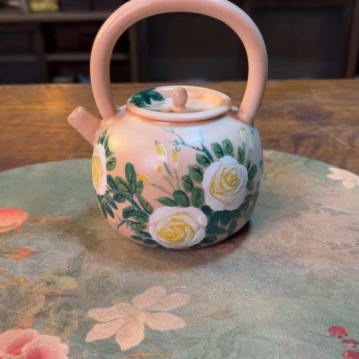 柴烧纯手工手绘陶瓷