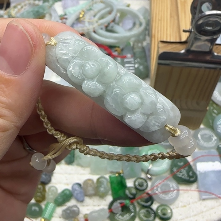 翡翠未镶嵌手链手牌