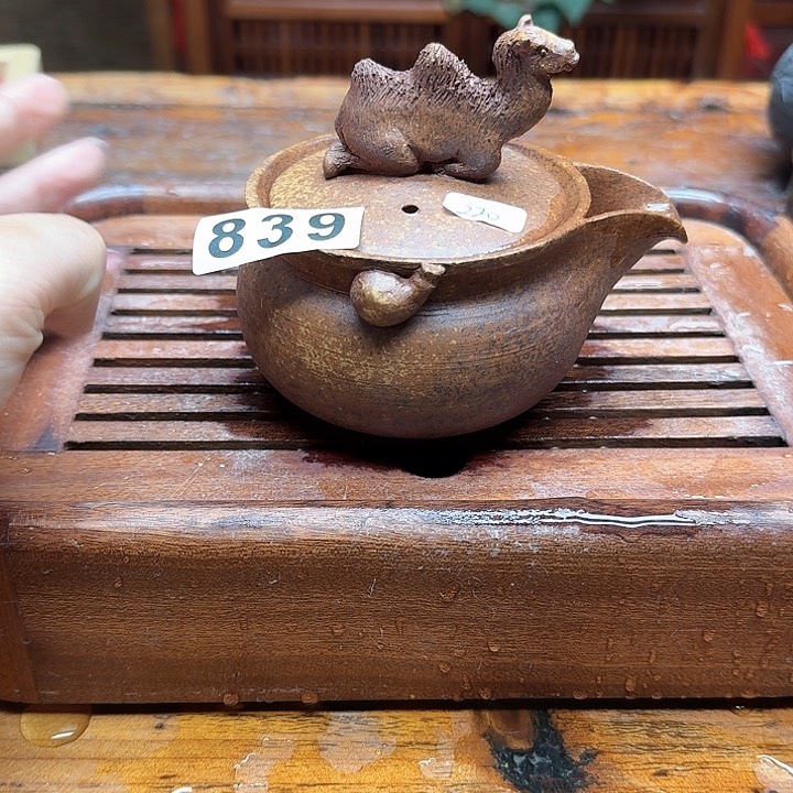 纯手工制作粗陶茶具