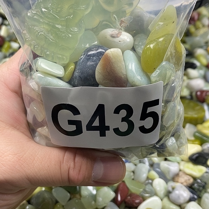 岫玉鱼缸石未镶嵌