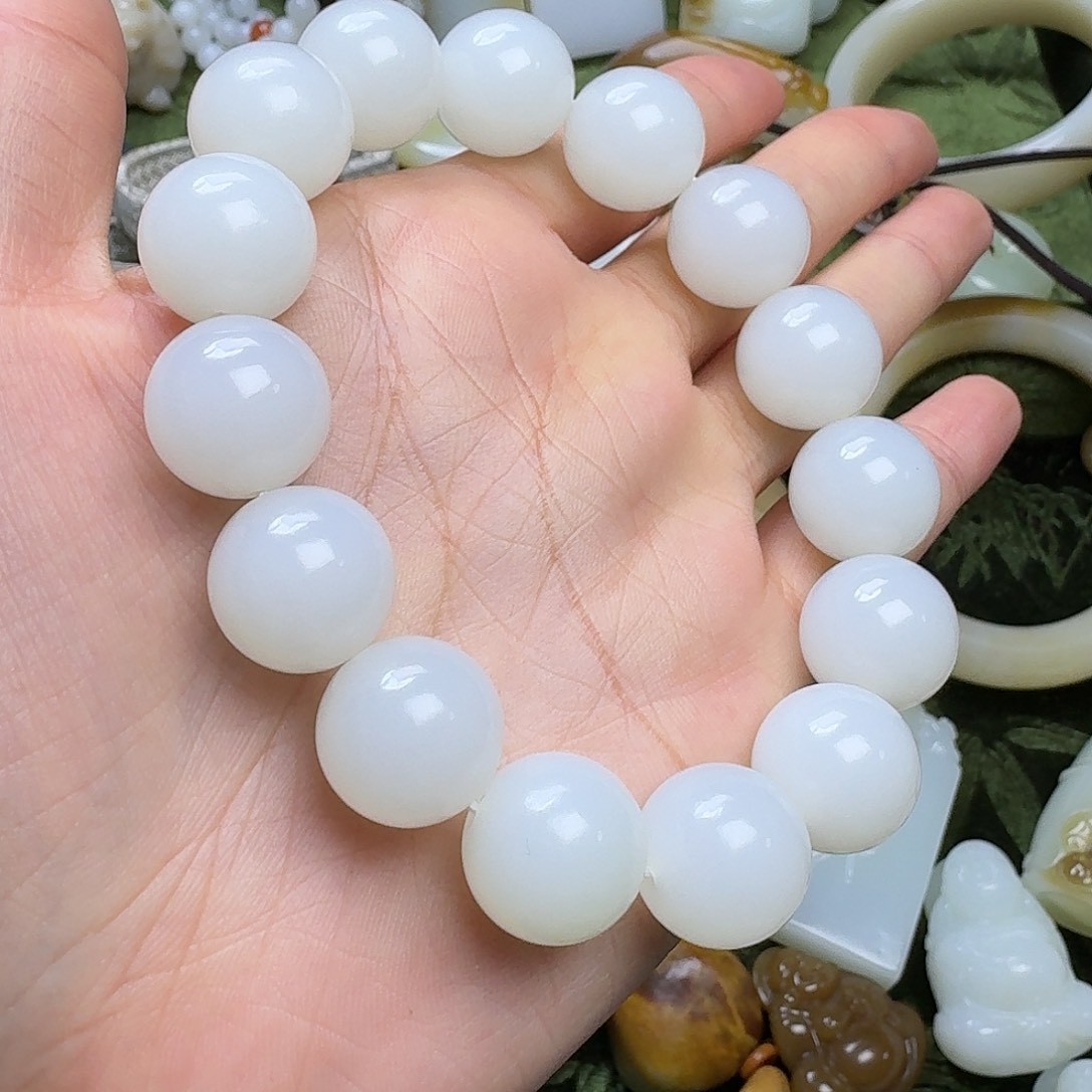 和田玉手链未镶嵌