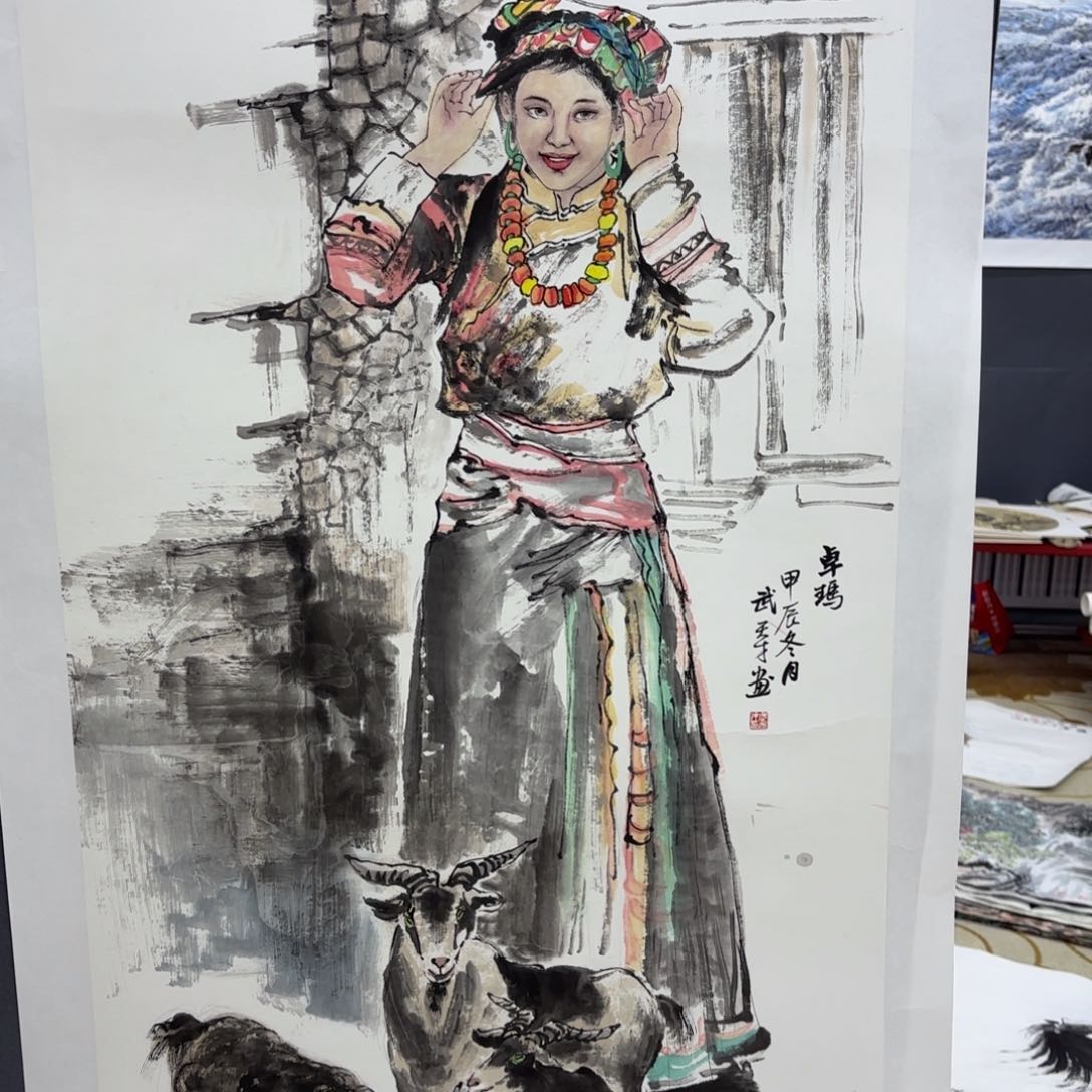 国画比**斯武天才四尺人物