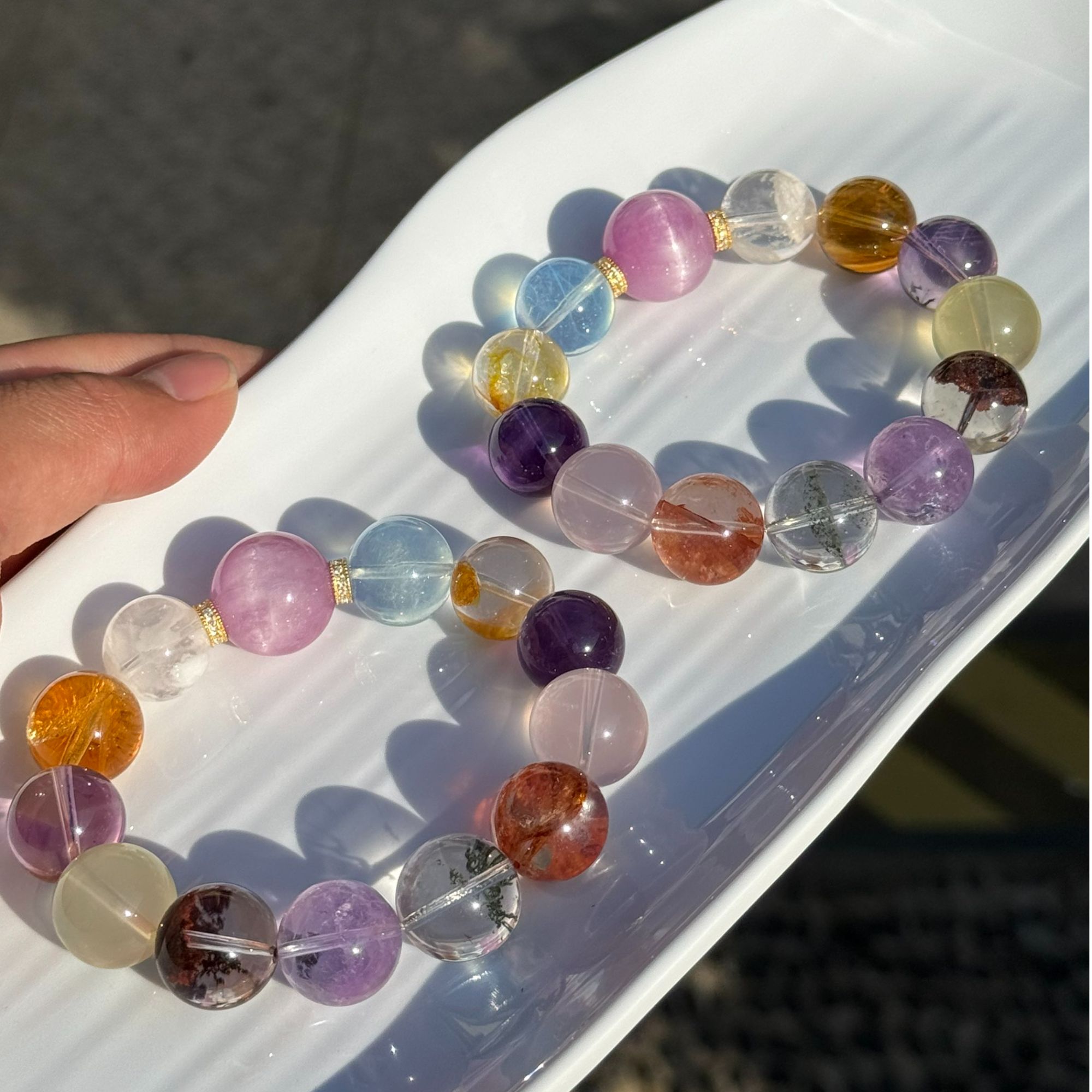 莫妈原创设计款 水晶皇后 高品质多宝款手串 K15 多样性发其一