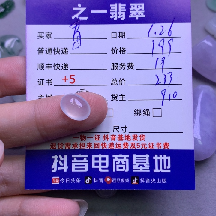 翡翠颈饰未镶嵌青*