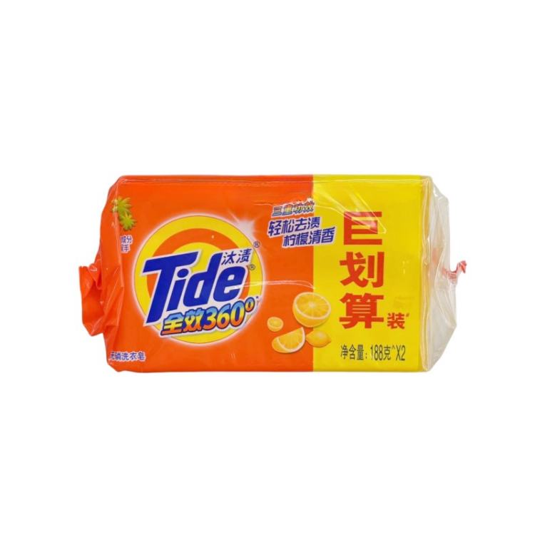 汰渍 三重功效洗衣皂柠檬香型巨划算装188g*2/组