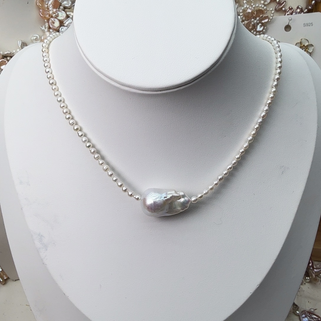 淡水珍珠未镶嵌颈饰