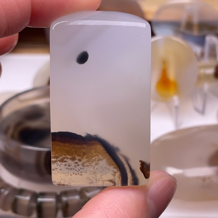 玛瑙/玉髓未镶嵌吊坠(不含链)