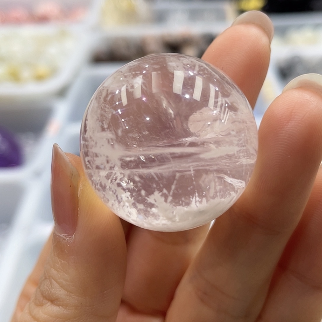 未镶嵌珠宝半成品水晶雪花幽灵