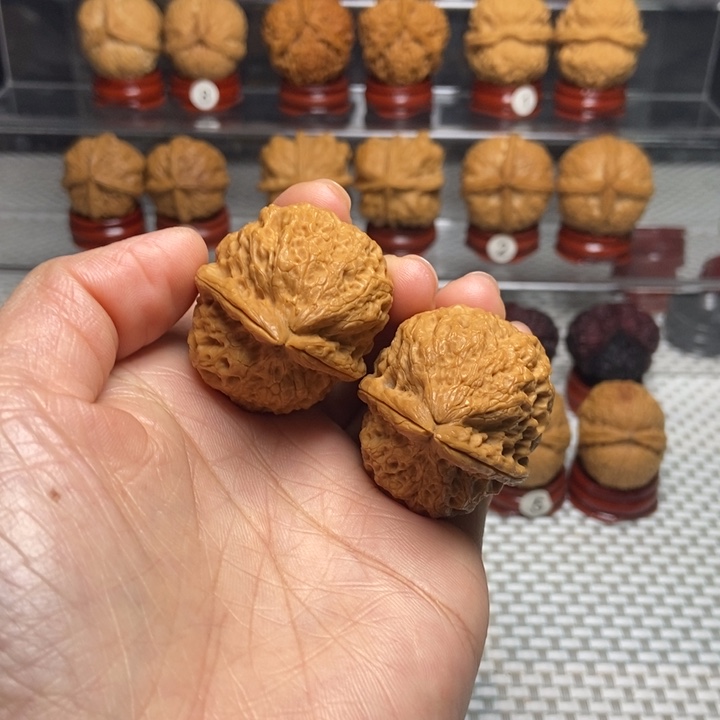 文玩核桃把件38寿星头元宝