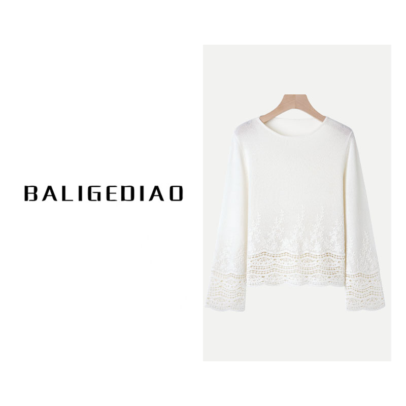 【笆黎格调】【热恋羊绒刺绣上衣】重工刺绣羊绒上衣062096