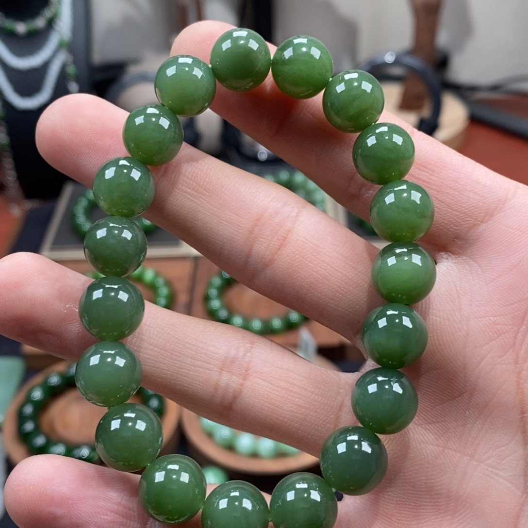 和田玉（碧玉）手串未镶嵌