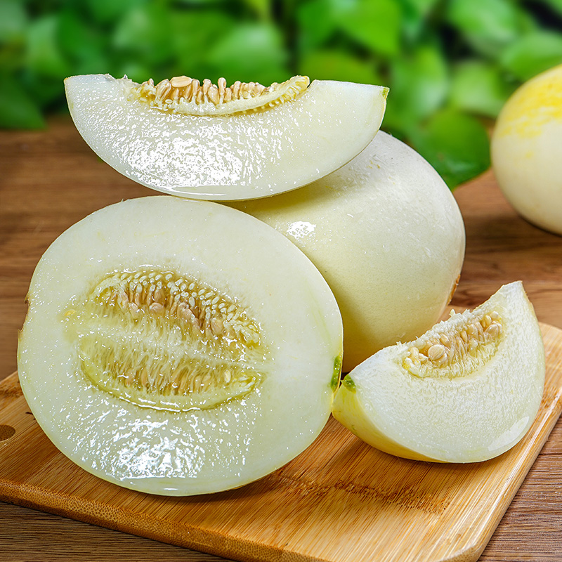 hs陕西头茬阎良小籽甜瓜香瓜高甜度水果新鲜当季白皮甜瓜蜜瓜
