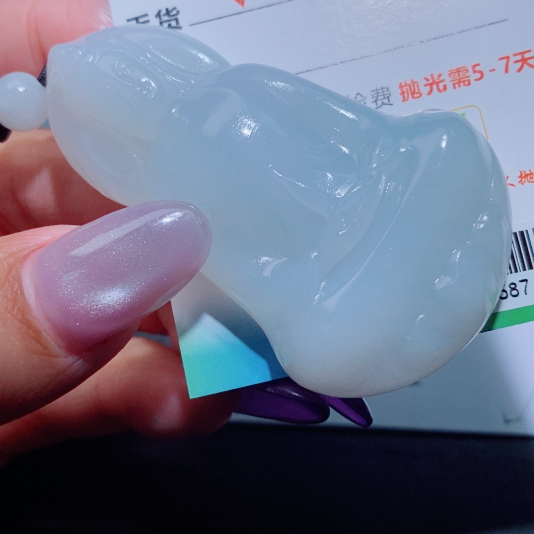定制翡翠未镶嵌定制翡翠毛货挂件