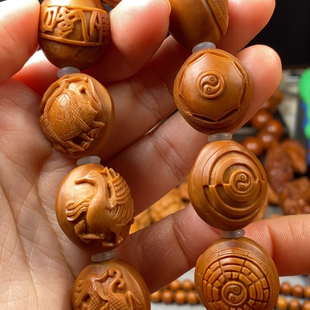 橄榄核手串/手链2.1四项八卦手串