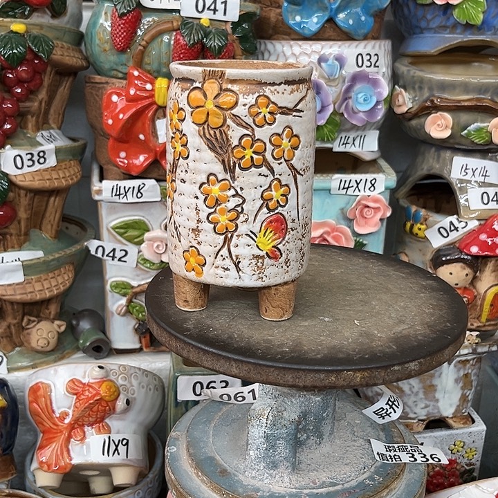 紫砂花盆粗陶材质多肉花盆