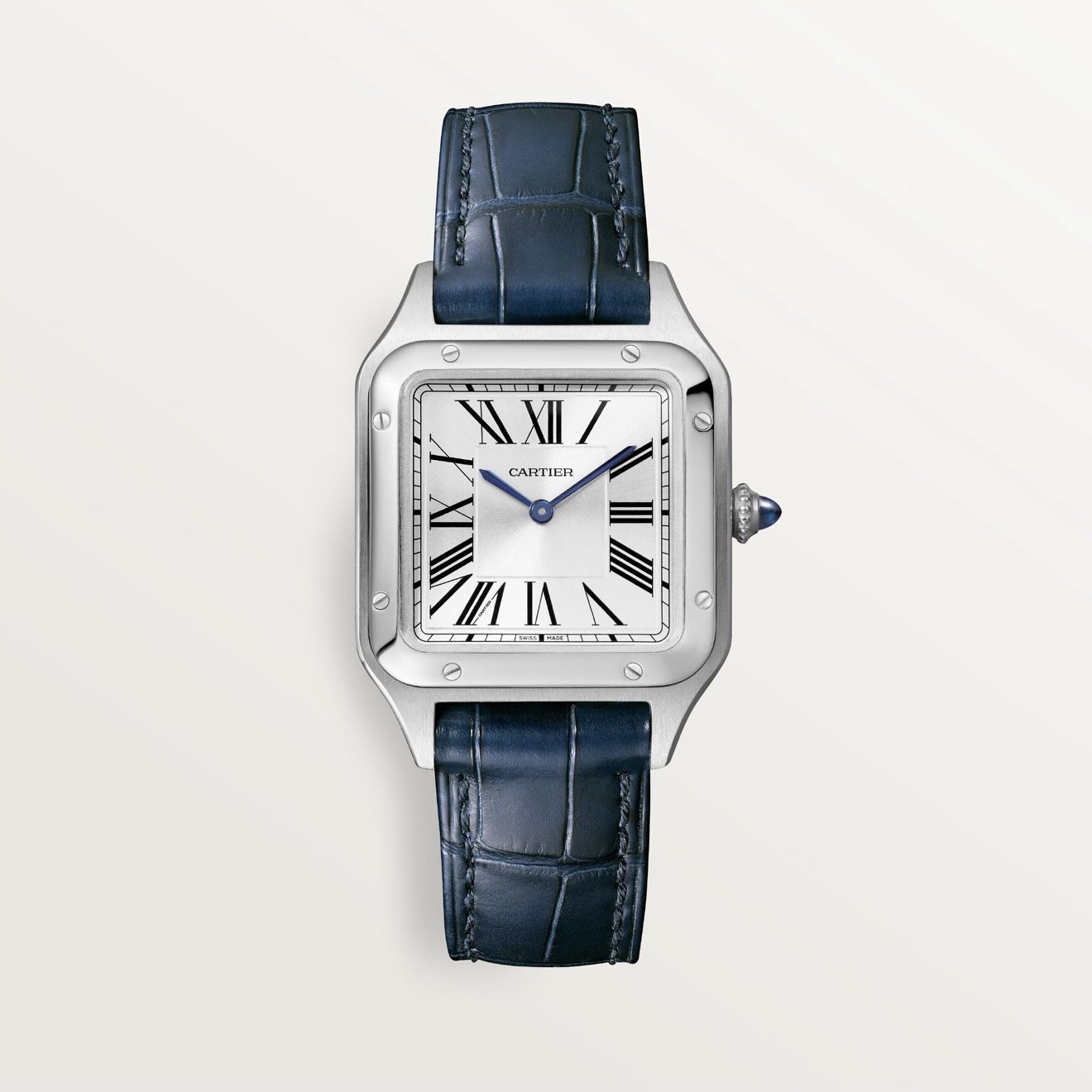 99新 Cartier/卡地亚 WSSA0023山度士/石英/38x27.5mm/24年全套