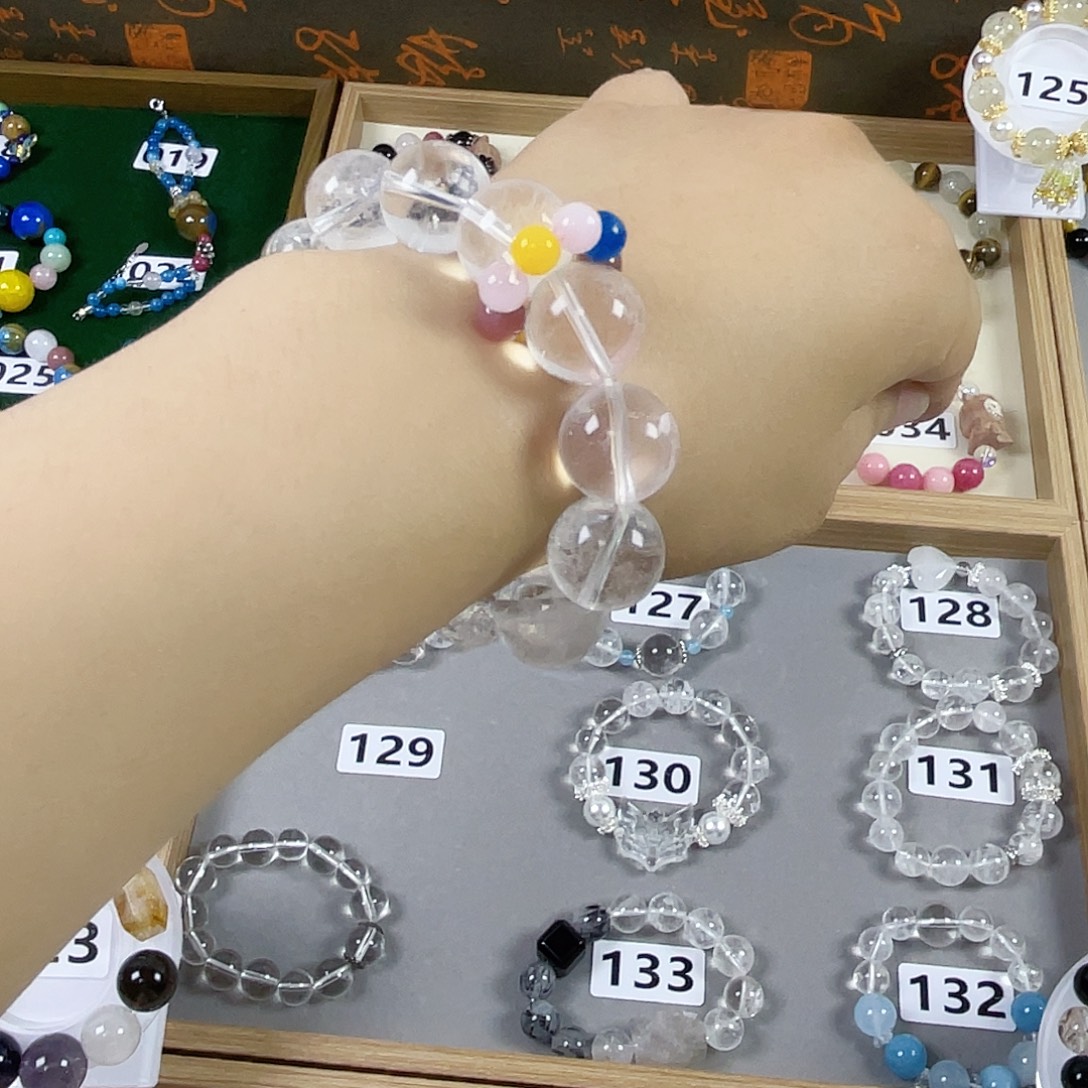 水晶手链银S925镶嵌