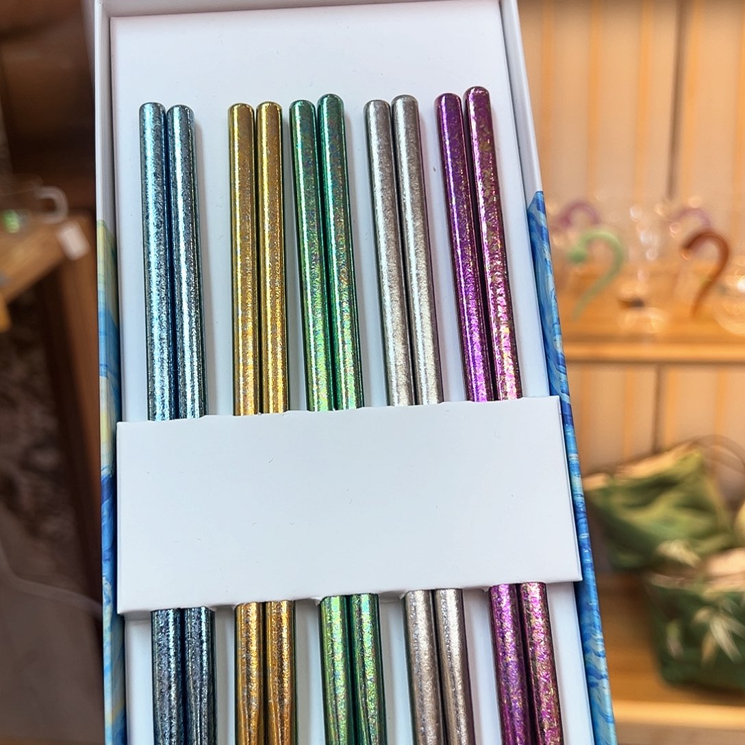 禾器炫彩钛筷五双