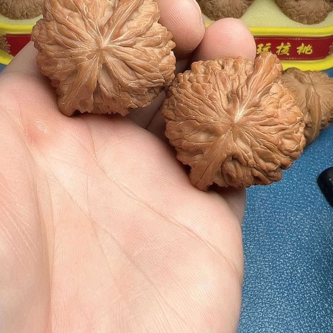 文玩核桃把件42磨盘