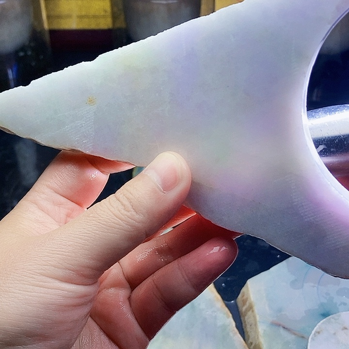 翡翠未镶嵌颈饰毛料39