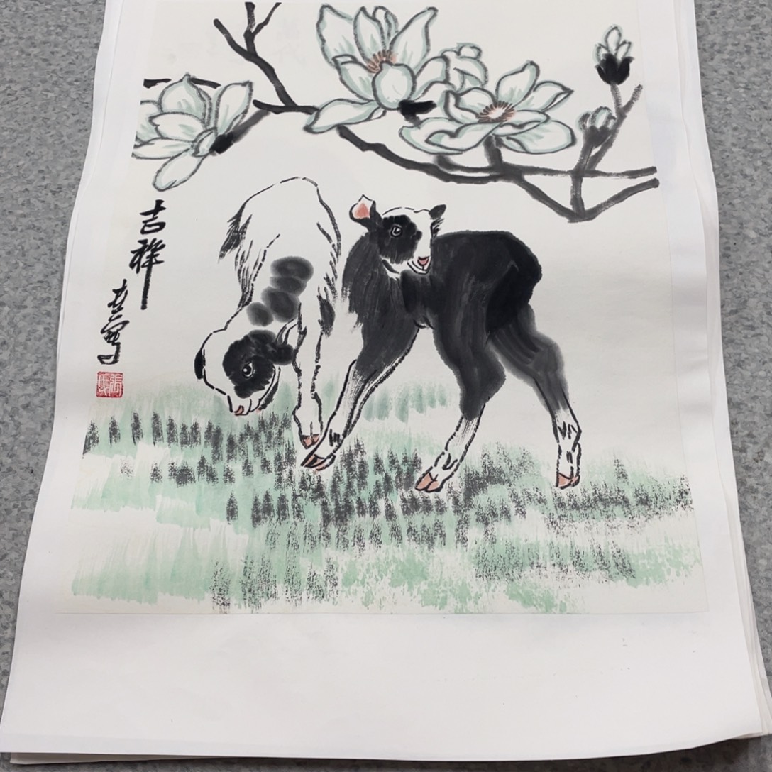 国画1.4平尺国画作品