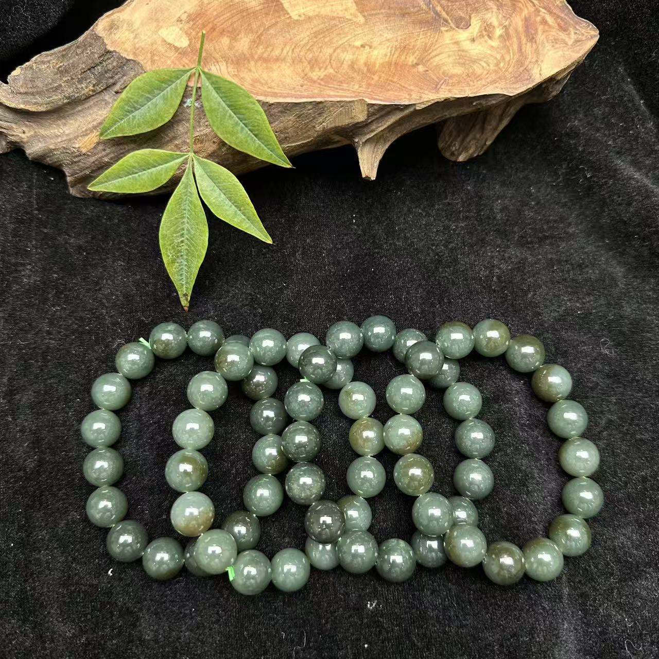 【官方甄选】新疆和田玉且末圆珠约12mm多样性发货 2B-3