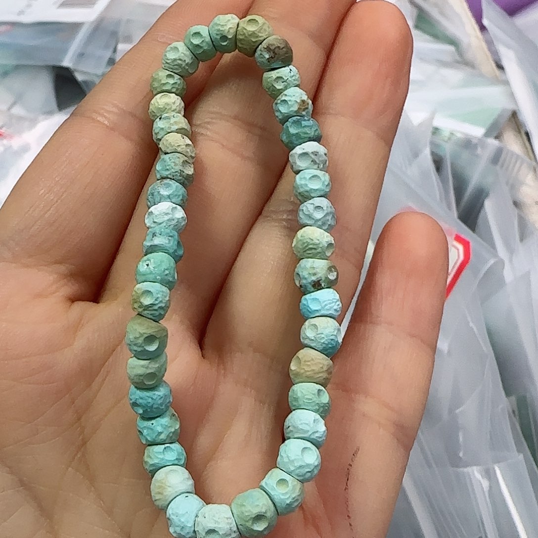 绿松石珠宝半成品未镶嵌