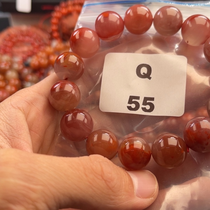 南红玛瑙未镶嵌多样性发货默认微瑕称重14mm