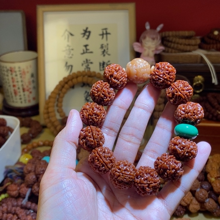 吊坠金刚菩提196玉化貔貅绿扣