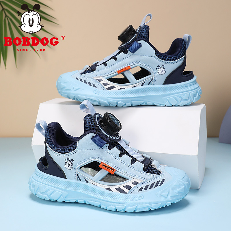 巴布豆2025新款童鞋男童防滑框子鞋运动鞋网鞋女男鞋子小童透气