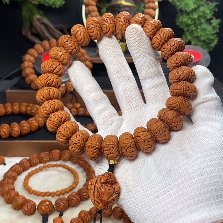 桃核吊坠飛*?秦岭龙纹