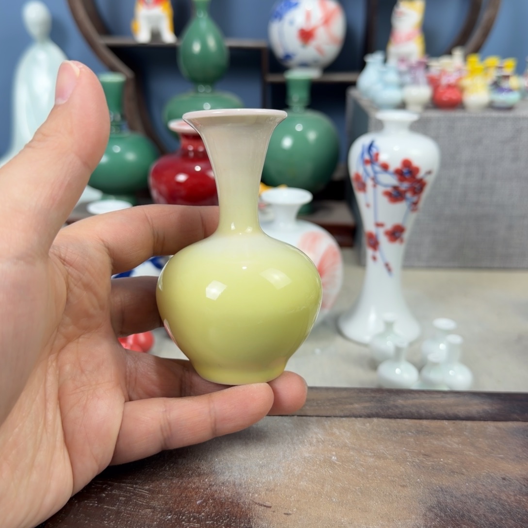 陶瓷手工小花器摆件