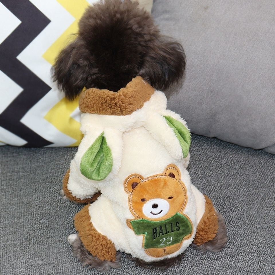 小狗狗衣服加厚秋冬装宠物小型犬泰迪比熊博美吉娃娃冬天加绒棉衣