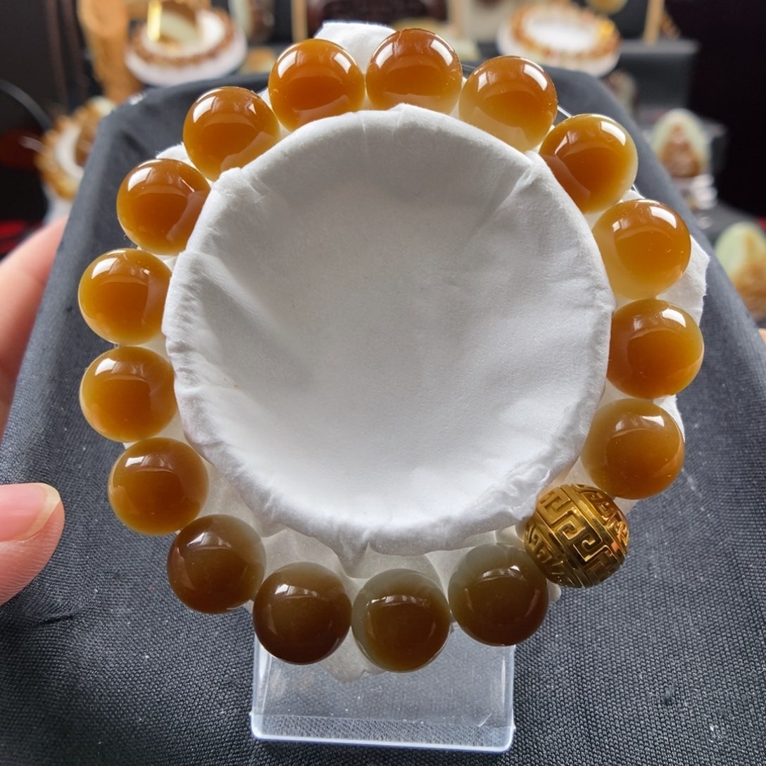 和田玉（糖玉）未镶嵌手链