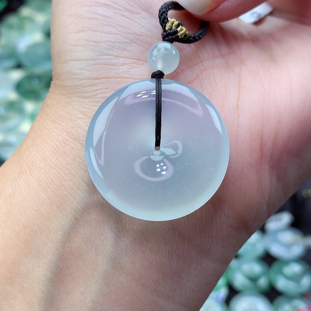 翡翠颈饰未镶嵌14尺寸28.4-5.8